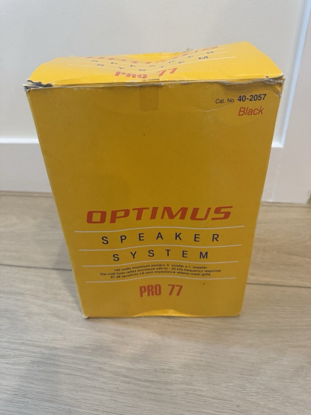 Optimus Pro 77 Speakers 40-2057 Set Speaker of 2 - New In Box